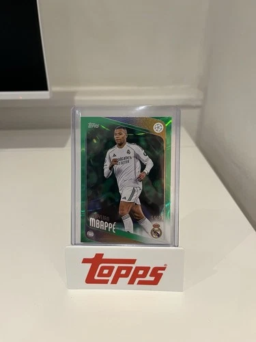 Kylian Mbappe 2024 Topps Finest UCC Green /99