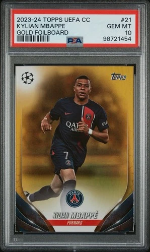 Kylian Mbappe 2023 Topps UCC Gold Foilboard /50