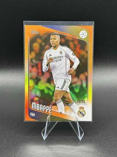 Kylian Mbappe 2025 Topps UCC Orange Refractor /25