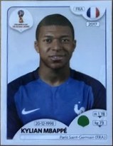 Kylian Mbappe 2018 Panini World Cup