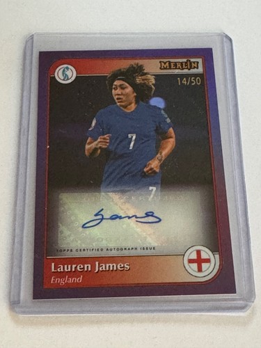 L James 2025 Topps Merlin UEFA Womens Purple 14/50
