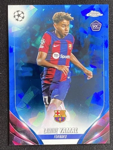 Lamina Yamal 2023 Topps Cromo Zafiro Sapphire #64-8b