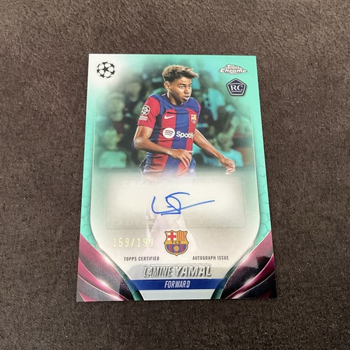 Laminae Yamal 2023 Topps Chrome Aqua Wave /199
