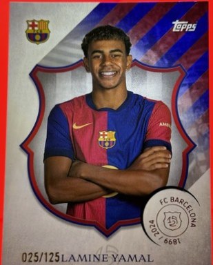 Lamine Yamal 2024 Topps FC Barcelona 125 Years Anniversary 1/1