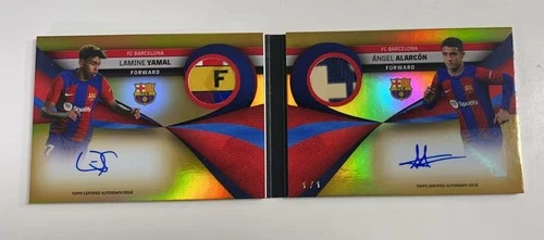 Lamine Yamal / Angel Alarcon 2024 Topps FCB Team Set Booklet 1/1