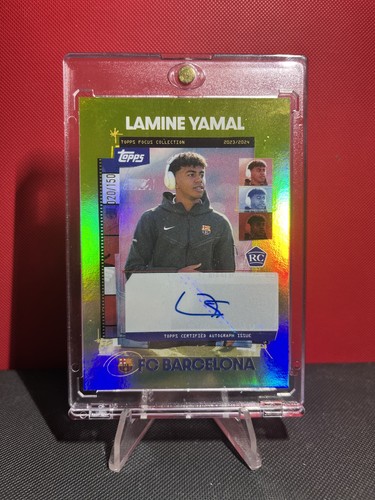 Lamine Yamal 2023 Topps Barcelona Focus Jaune /150