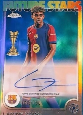 Lamine Yamal Topps Chrome 143/150