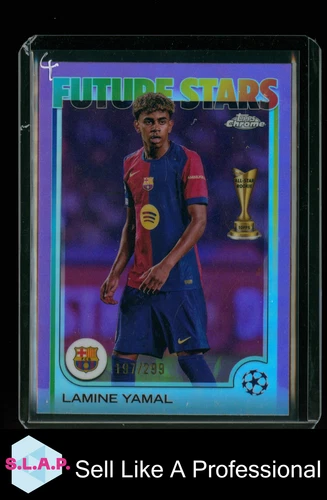 Lamine Yamal 2025 Topps Chrome 197/299
