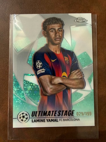 Lamine Yamal 2025 Topps Chrome Aqua /199