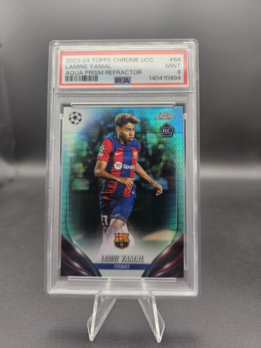 Lamine Yamal 2024 Topps Chrome Aqua Prism