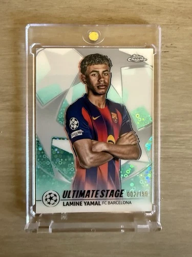 Lamine Yamal 2025 Topps Chrome Aqua Refractor /199