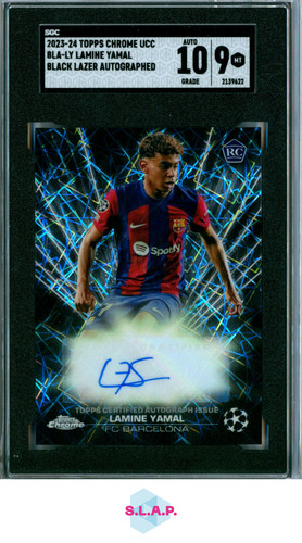 Lamine Yamal 2023 Topps Chrome Black Lazer /10