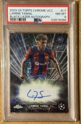 Lamine Yamal 2024 Topps Chrome Black Lazer
