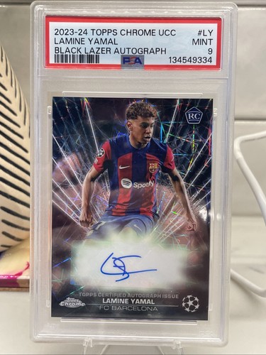 Lamine Yamal 2023 Topps Chrome Black Lazer