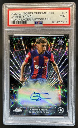 Lamine Yamal 2023 Topps Chrome Black Lazer