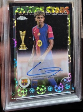 Lamine Yamal 2024 Topps Chrome Black Starball /10