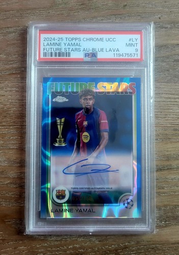Lamine Yamal 2024 Topps Chrome Blue Lava /150