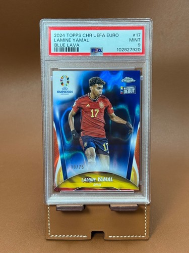 Lamine Yamal 2024 Topps Chrome Blue Lava /75