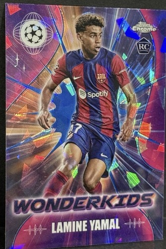 Lamine Yamal 2024 Panini Chrome Blue Sapphire Refractor