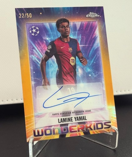 Lamine Yamal 2024 Topps Chrome Gold /50