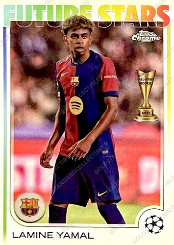 Lamine Yamal 2024 Topps Chrome Gold