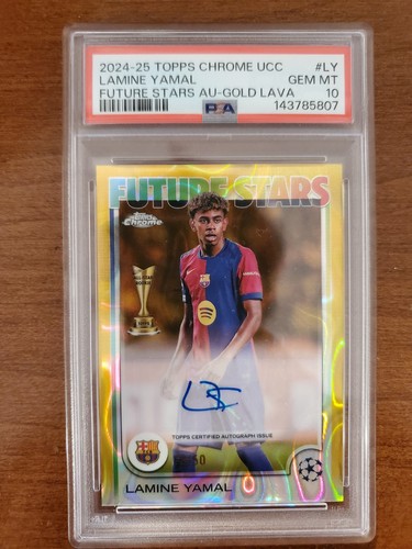 Lamine Yamal 2024 Topps Chrome Gold Lava /50