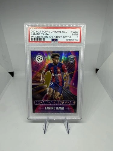 Lamine Yamal 2023 Topps Chrome Gold Refractor