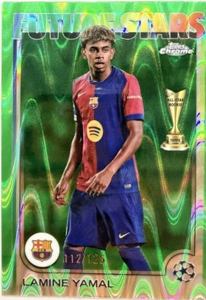Lamine Yamal 2024 Topps Chrome Green Lava /99