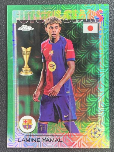 Lamine Yamal 2024 Topps Chrome Green Mojo /99