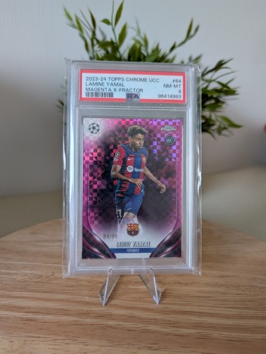 Lamine Yamal 2023 Topps Chrome Magenta X-Fractor /99