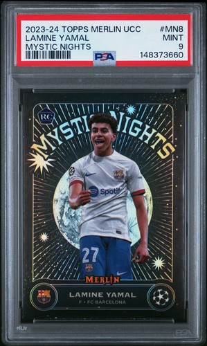 Lamine Yamal 2023 Topps Chrome Merlin MN-8