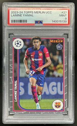 Lamine Yamal 2023 Topps Chrome Merlin UEFA #27