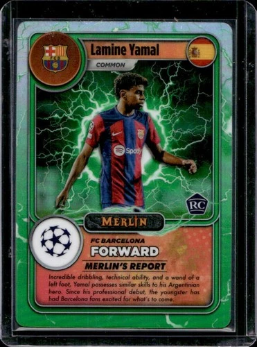 Lamine Yamal 2023 Topps Chrome Merlin UEFA #MG-10