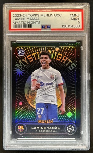Lamine Yamal 2023 Topps Chrome Merlin UEFA MN-8
