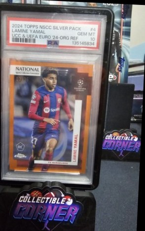 Lamine Yamal 2024 Topps Chrome National Orange /25