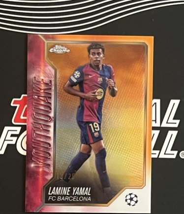 Lamine Yamal 2024 Topps Chrome Orange /25