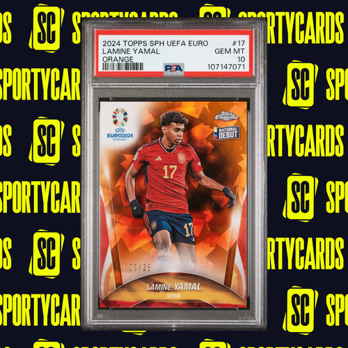 Lamine Yamal 2024 Topps Chrome Orange /25