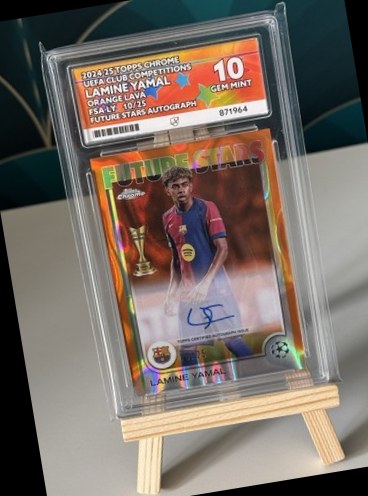 Lamine Yamal 2024 Topps Chrome Orange Lava /25