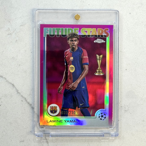 Lamine Yamal 2024 Topps Chrome Pink Refractor /250