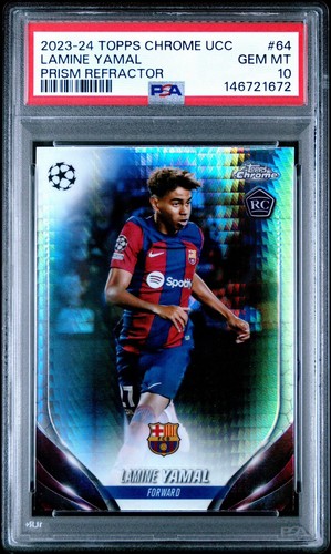 Lamine Yamal 2024 Topps Chrome Prism Refractor