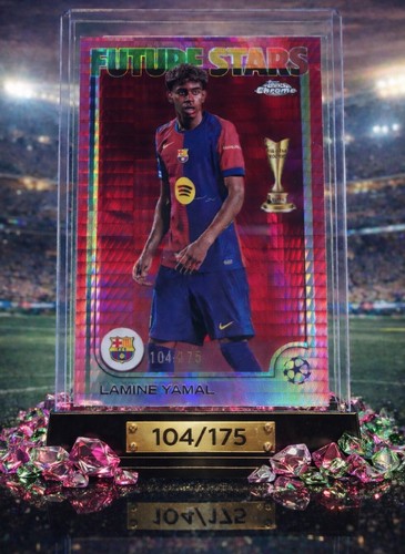 Lamine Yamal 2024 Topps Chrome Prisma Magenta /175