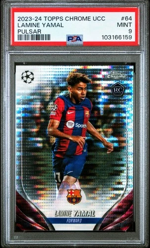 Lamine Yamal 2023 Topps Chrome Pulsar