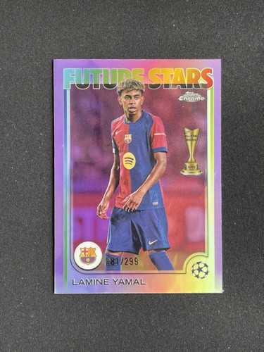 Lamine Yamal 2024 Topps Chrome Purple Refractor /299