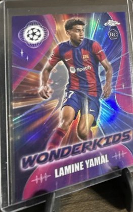Lamine Yamal 2023 Topps Chrome Refractor #WK-3