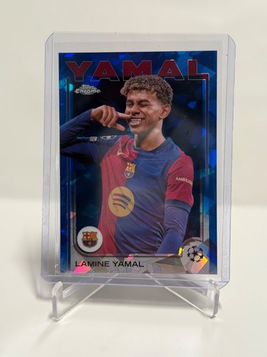 Lamine Yamal 2025 Topps Chrome Sapphire