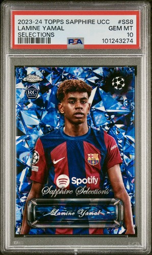 Lamine Yamal 2023 Topps Chrome Sapphire