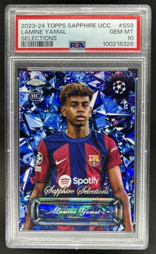Lamine Yamal 2024 Topps Chrome Sapphire