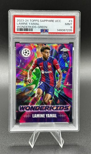 Lamine Yamal 2023 Topps Chrome Sapphire Green /99