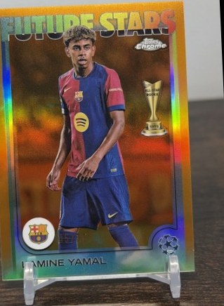 Lamine Yamal 2024 Topps Chrome Sapphire Orange /25