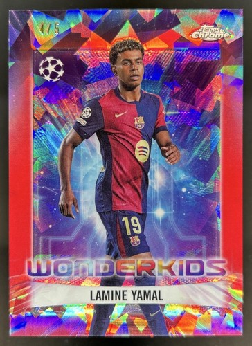 Lamine Yamal 2024 Topps Chrome Sapphire Red Refractor /5